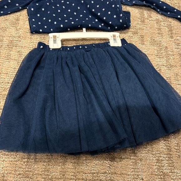 Navy and white star splendid top and tulle skirt - Picture 3 of 3